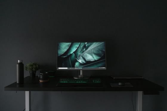 Black flat screen tv turned off