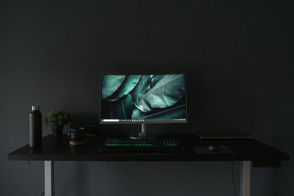 Black flat screen tv turned off