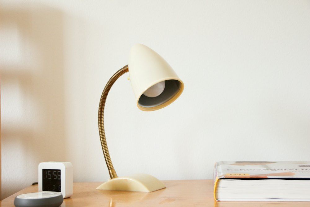 White table lamp